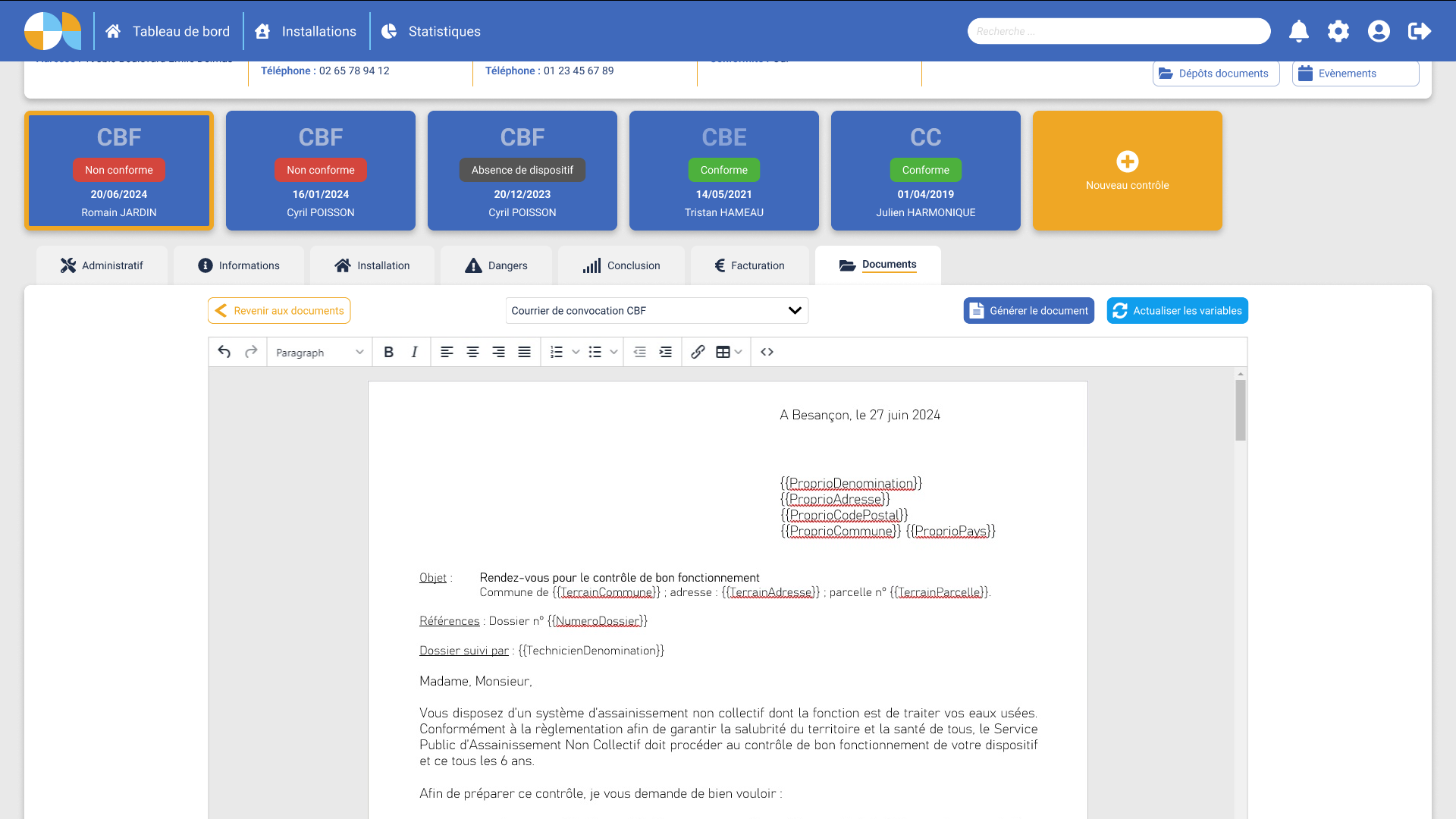 Schéma de principe application Geolii